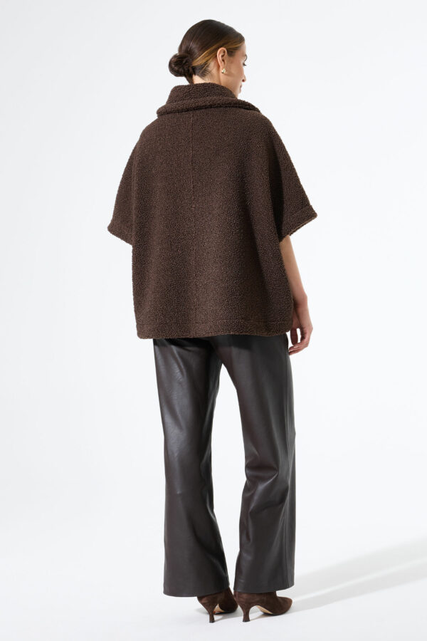 Veste teddy  brown oversize – Image 4