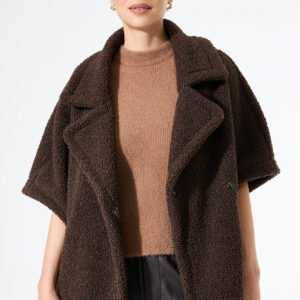 Veste teddy  brown oversize