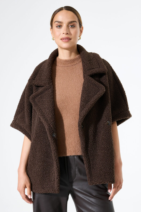 Veste teddy  brown oversize