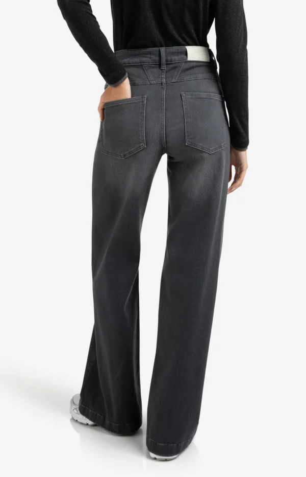 Jean taille haute coupe ample et large – Image 3
