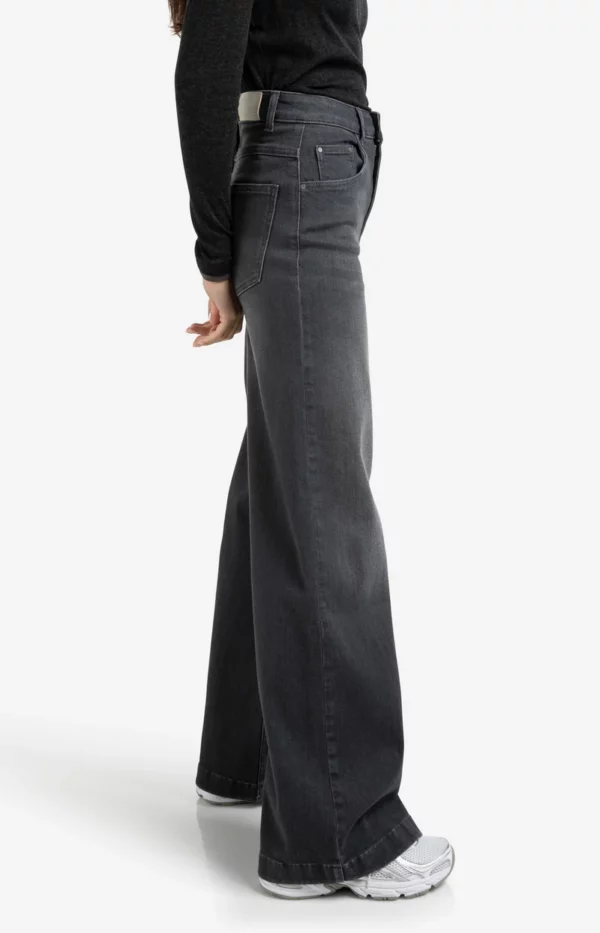 Jean taille haute coupe ample et large – Image 2