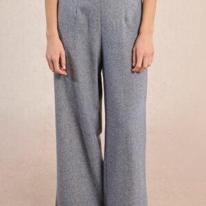 Pantalon large en lainage
