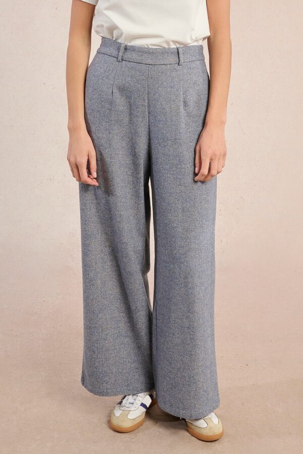 Pantalon large en lainage