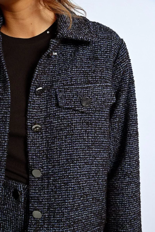 Veste structuréé tweed – Image 3