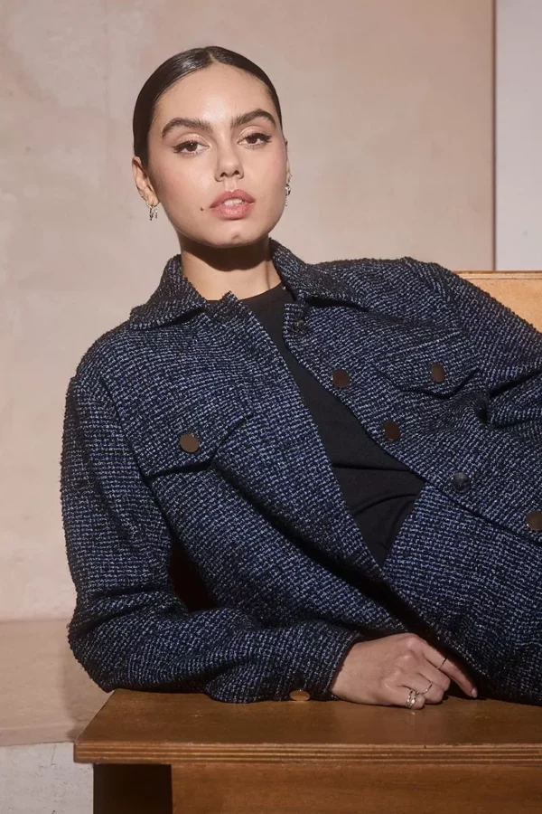 Veste structuréé tweed