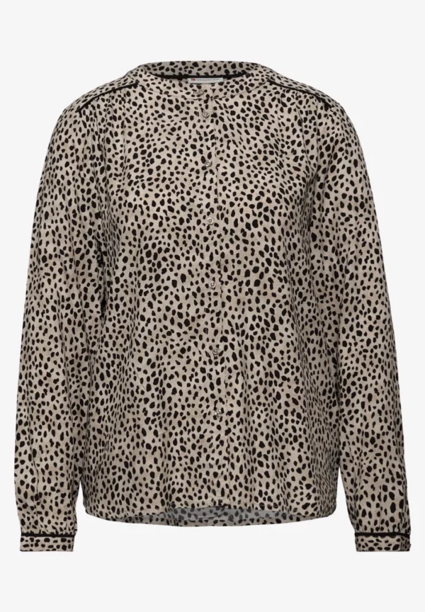 Blouse léopard avec détails en bande – Image 5