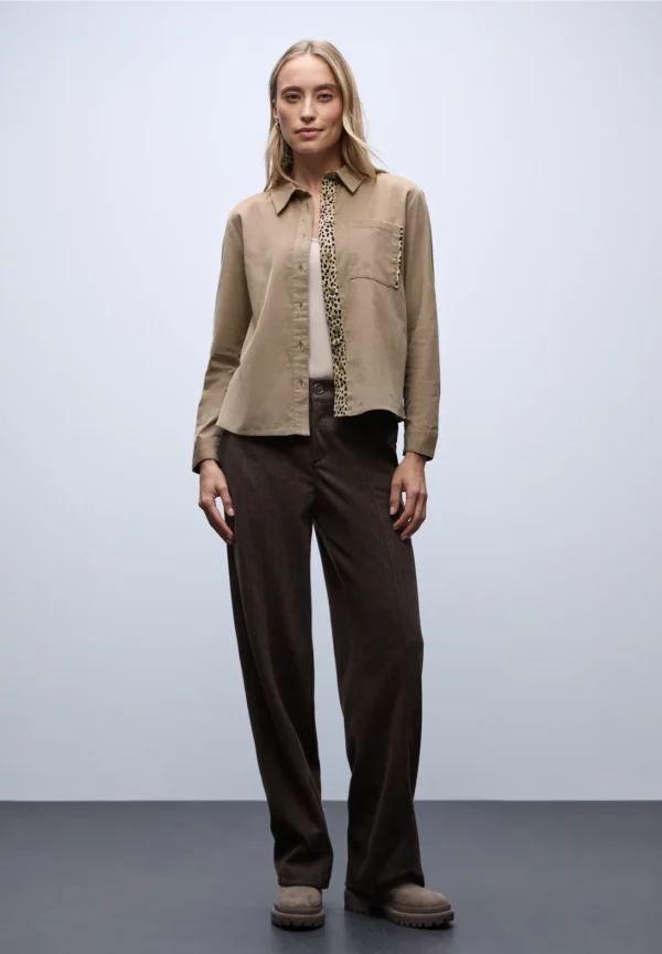 Blouse en velours côtelé avec détails de taille – Image 2