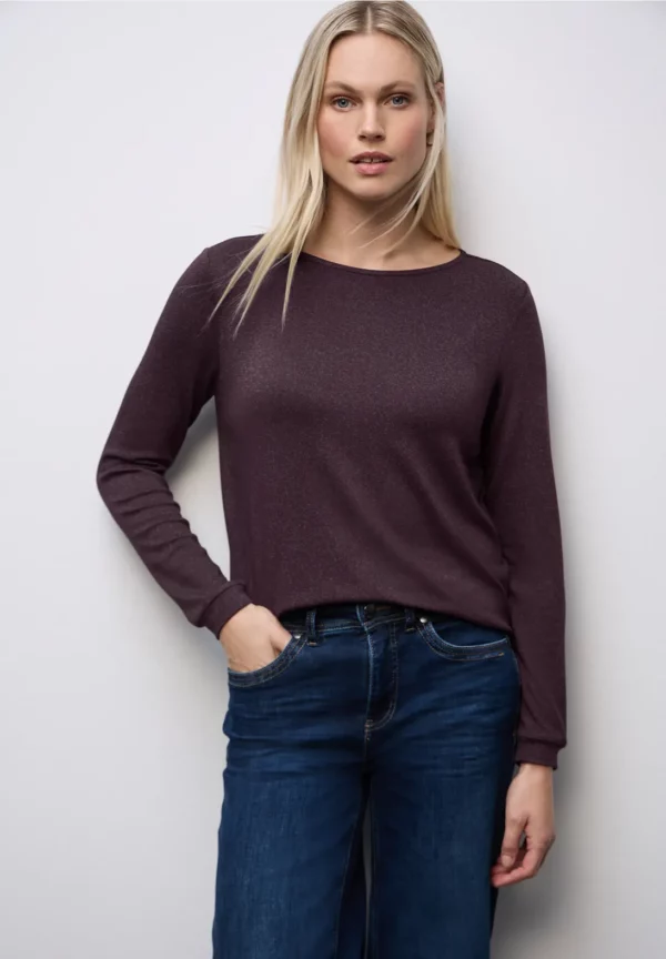 T-shirt en maille scintillante