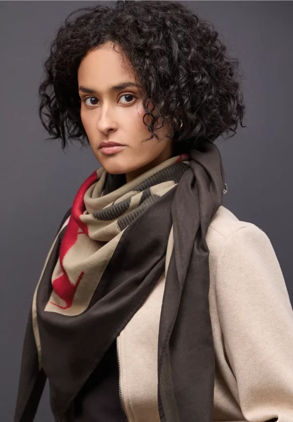 Foulard au look patchwork