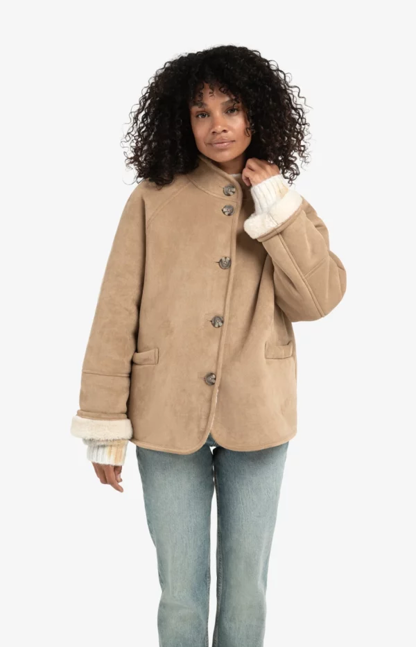Manteau oversize en mouton – Image 4