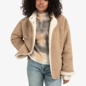 Manteau oversize en mouton