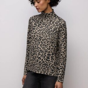 T-shirt col roulé à motifs