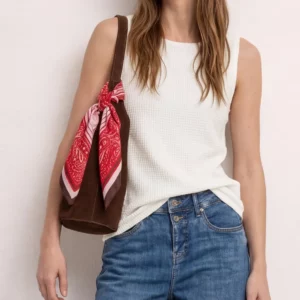 Top en maille 2 en 1 avec encolure bateau